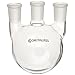 Chemglass CG-1522-45 Glass 1000mL Round Heavy Wall 3 Neck Bottom Boiling Flask with 29/42 Standard Taper Outer Joint