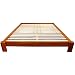 Japanese Asian Style Design Look - Honey Zen Simple Wood Platform Bed - Twin, Queen, King, Cal King
