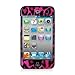 Hot Pink Leopard Hard Snap-on Crystal Skin Case Cover Accessory for Ipod Touch 4th Generation 4g 4 8gb 32gb 64gb
