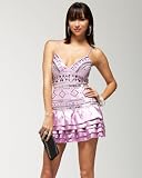Beaded Beauty Ruffled Dress - ORCHID PETAL (S)