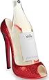 Wild Eye High Heel Bottle Holder, Red Sequins