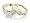 Princess Cut Diamond Engagement Ring and Wedding Band Set 1 Carat (ctw) in 10K Yellow Gold, Size 4.5