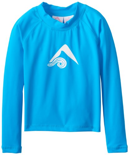 Kanu Surf Little Girls' Keri UPF 50+ Long Sleeve Rashguards, Blue, 3T
