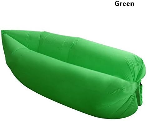 Generic Inflatable Lounger Outdoor Camping Air Bag Couch Portable Sofa Relax Lazy Bed Beach Sofa (Green)