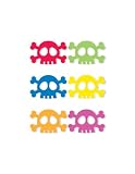 Kikkerland Skull Silicone Drink Markers, Set of 6