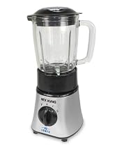 Lentz MK1 silber Mix King für Fruchtsaftgetränke, Smoothies und Cocktails mit 600 ml Glaskrug