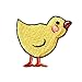 ID 0531A Tiny Duckling Patch Baby Duck Chick Embroidered Iron On Applique