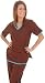 Women's Designer Contrast Trim Scrub Set (8 colors, XS-3X)