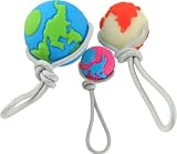 Planet Dog Orbee-Tuff Orbee with Rope Glow/Orange Medium