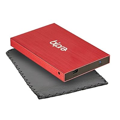 Bipra 160Gb 160 Gb 2.5 Usb 2.0 External Pocket Slim Hard Drive - Red - Fat32 (160Gb)