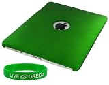 Green Rubberize Hard Shell Case for Apple iPad 3G Wi-Fi (iPad NOT Included)