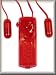 Vibrating Twin Mini Bullets Back, Scalp and Body y2 Massager Red