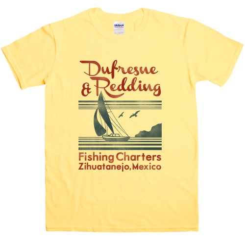 Mens Dufresne And Redding Fishing Charters T Shirt - 8Ball Originals Tees