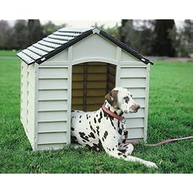 Large Heavy Duty Plastic Dog Kennel / Pet Shelter 