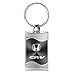 Honda CRV Gray Spun Brushed Metal Key Chain