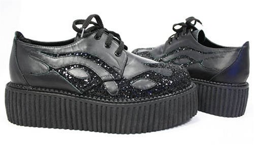 Leather Glitter Flame Creepers from N.Y.L.A.
