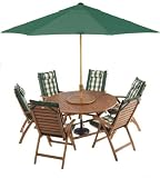 Complete Canterbury Garden Furniture Recliner Set - green