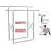 SONGMICS Double Rod Adjustable Garment Rack Collapsible & Portable ULLR501W