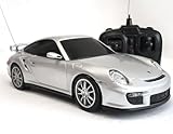 Ferngesteuertes Auto Modellauto Modellfahrzeug mit Fernsteuerung Porsche 911 GT2 RC 1:16 - Silber