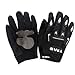TMS Youth Kids Black Silver Skull Flame Motocross Helmet with Goggles and Gloves (Large)