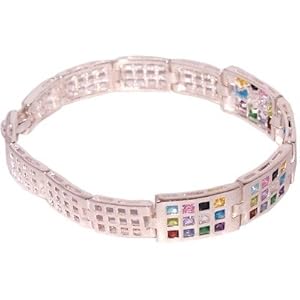 Bracelet made of Priestly Breastplates - Sterling Silver (Choshen ) Hoshen ( 19cm - 7.6" long)