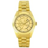 NEW YORK YANKEES Beautiful Water Resistant "Owner Series" 23KT GOLD PLATED WATCH with Gold Plated Band ("TOP-HAT" STYLE)