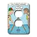 Rich Diesslins Funny KNOTS Scouting Cartoons - Weather Rock - Chance of Flooding - Light Switch Covers - 2 plug outlet cover