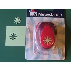 HEYDA Motiv-Locher Blume I, klein, Farbe: rot VE=1