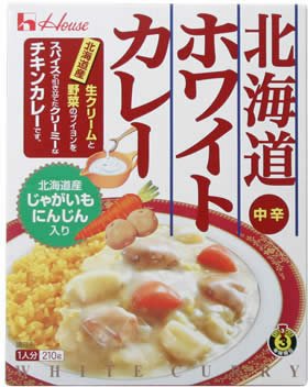 ハウス レトルト北海道ホワイトカレー 210g (4入り)