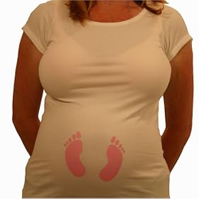 Girl Baby Feet Maternity Tee