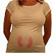 Girl Baby Feet Maternity Tee