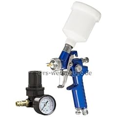 HVLP Mini Spritzpistole 0,8mm inkl. Druckminderer Set