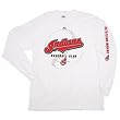 Men`s Cleveland Indians L/S White Baseball Club Tshirt