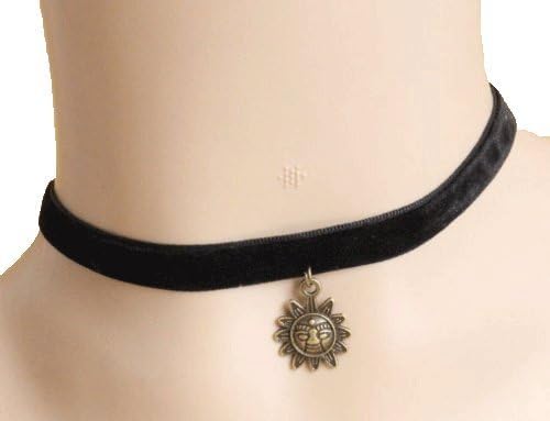 Jewelry 4 Lady Black Velvet Choker Necklace Costume Jewelry Adjustable(approx 12"-14")