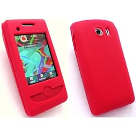 EMARTBUY SAMSUNG B5310 GENIO SLIDE SILICON CASE/COVER/SKIN RED