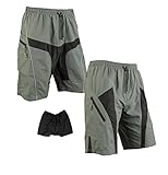 New Santic MTB Loose Fit Cycling Shorts Padded Leisure Bike/Bicycl Outdoor Sports Shorts M-4XL 3 Style