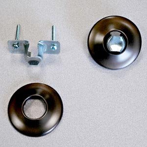 Shower Rod Flange Set - Oil Rubbed Bronze