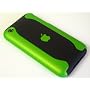 GREEN/BLACK case +screen protector for Apple iPhone 3G