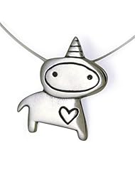 Unicorn Love Sterling Silver Charm Necklace