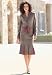 JG Hook� Charmeuse-Trim Skirt Suit Image