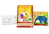 Eigenschaften Hoffmann Spielwaren / CREATIVE Malbuch - Malen nach Zahlen 4-fach sortiert