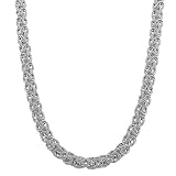 Sterling Silver 6.3-mm Byzantine Necklace (22 Inch)