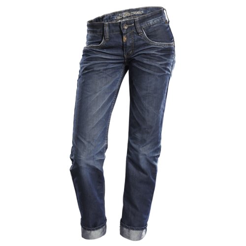Timezone Damen Jeans Comfort Fit - 16-5341 Evia "3467 black blue wash"