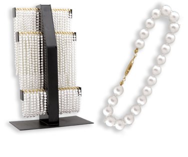Click here to buy Hand Knotted 8 PEARL BRACELET.