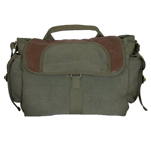 Fox Outdoor Products Retro Bavarian Alps Messenger Bag, Olive