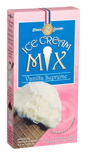 Dean Jacobs Vanilla Ice Cream Mix, 4.6-Ounce Boxes (Pack of 12) by Dean Jacobs