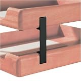 (Price/ST)Stacking Supports, For Letter/Legal Trays, Black
