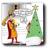 Rich Diesslins Funny Christmas Cartoons - Supermans Christmas - Mouse Pads