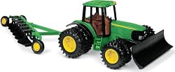 John Deere Tractor With Blade And Plow