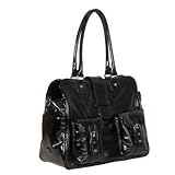 Amy Michelle Gladiola Baby Bag - Patent (Black)